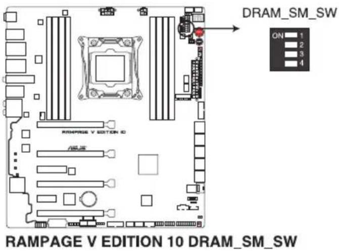 ASUS ROG Rampage V Edition 10 - Interrupteur DRAM (DRAM\_SM\_SW) - 1