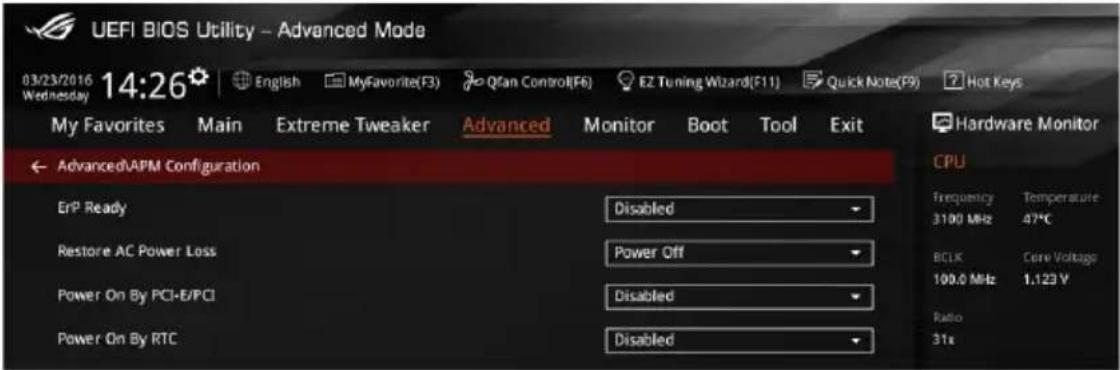 ASUS ROG Rampage V Edition 10 - APM Configuration (Gestion d'alimentation avancée) - 1