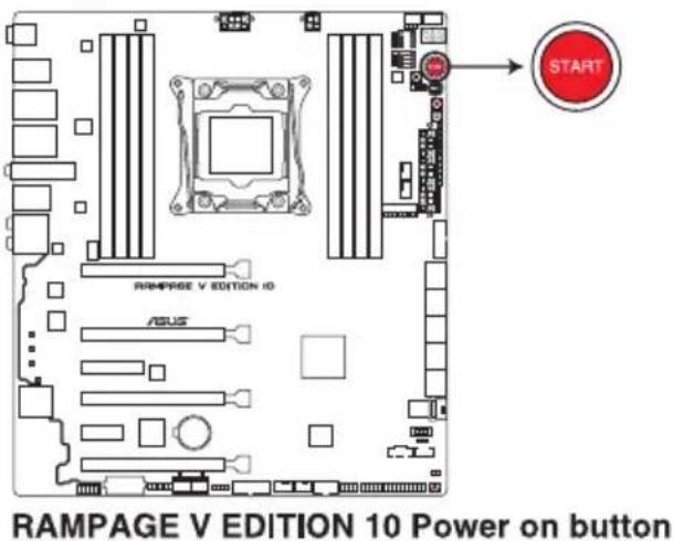 ASUS ROG Rampage V Edition 10 - Bouton de mise sous tension - 1