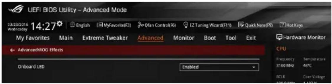 ASUS ROG Rampage V Edition 10 - ROG Effects (Effets ROG) - 1