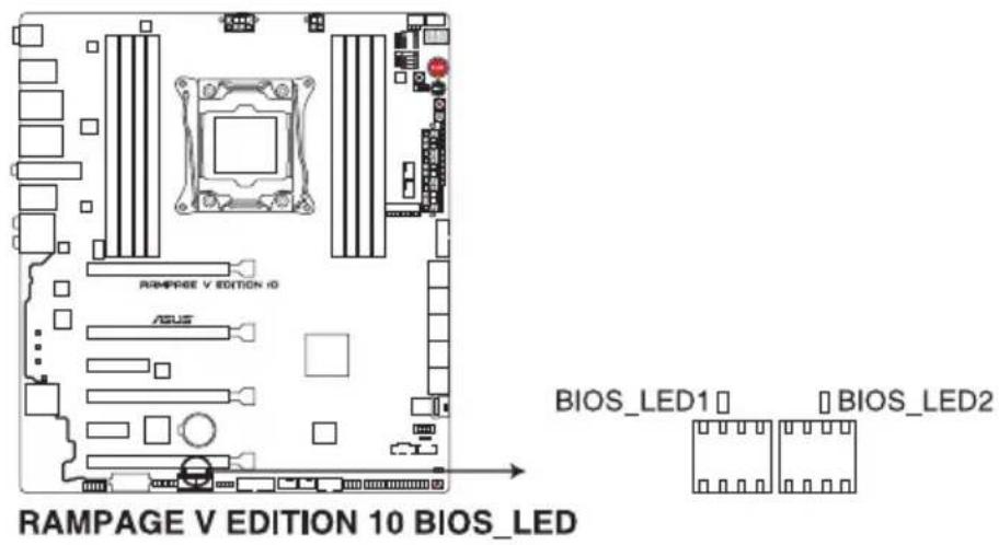 ASUS ROG Rampage V Edition 10 - Témoins du BIOS (BIOS\_LED1-2) - 1