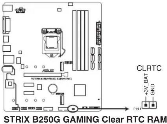 ASUS ROG Strix B250G Gaming - Cavalier Clear CMOS (2-pin CLRTC) - 1