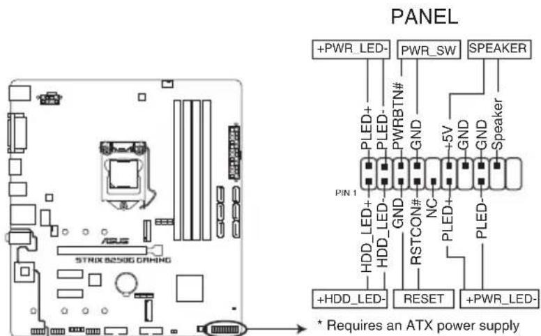 ASUS ROG Strix B250G Gaming - Connecteur panneau système (20-5 pin PANEL) - 1