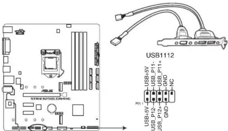 ASUS ROG Strix B250G Gaming - Connecteur USB 2.0 (10-1 pin USB1112) - 1