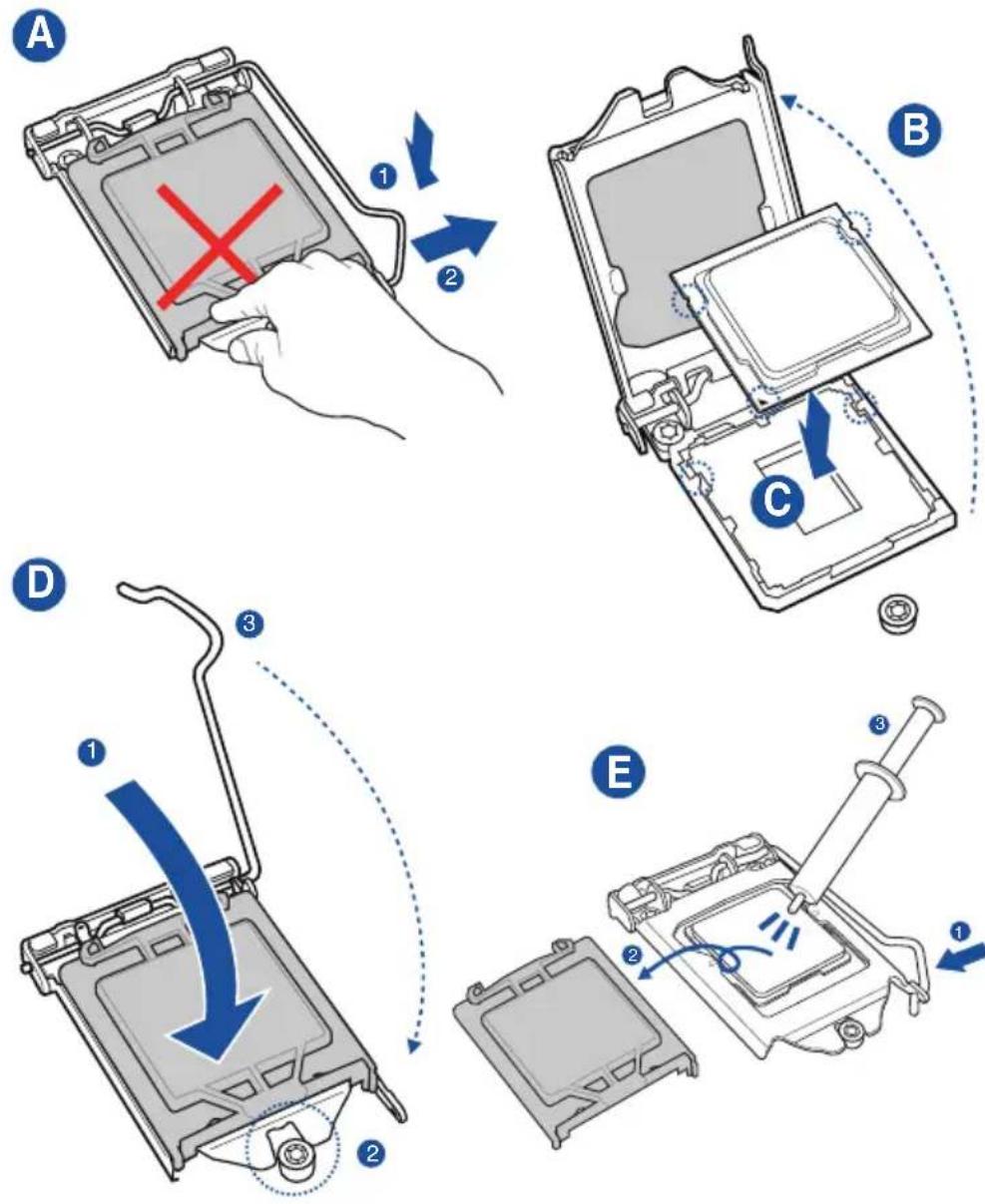 ASUS ROG Strix B250G Gaming - Installer le processeur - 2