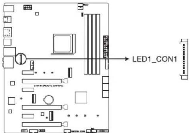 ASUS ROG Strix B450-E Gaming - Connecteur LED (13-pin LED1\_CON1) - 1