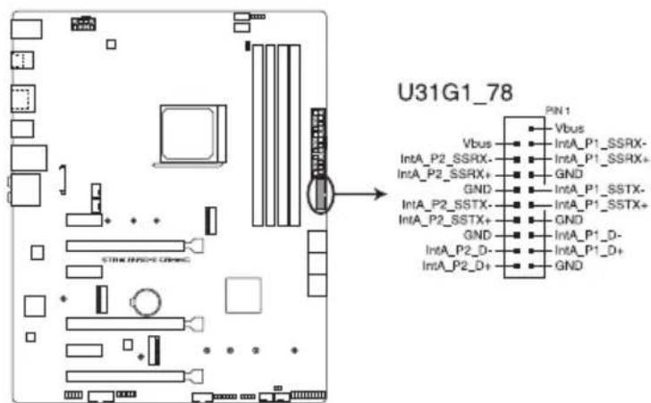 ASUS ROG Strix B450-E Gaming - Connecteurs USB 3.1 Gen 1 (20-1 pin U31G1\_78) - 1