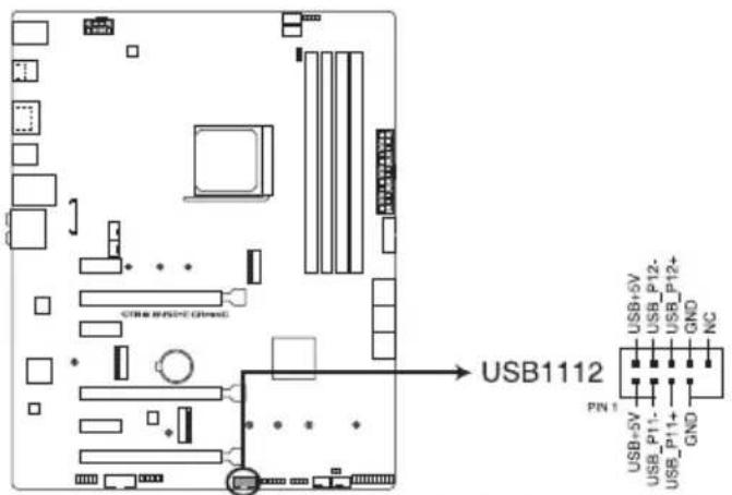 ASUS ROG Strix B450-E Gaming - Connecteur USB 2.0 (10-1 pin USB1112) - 1