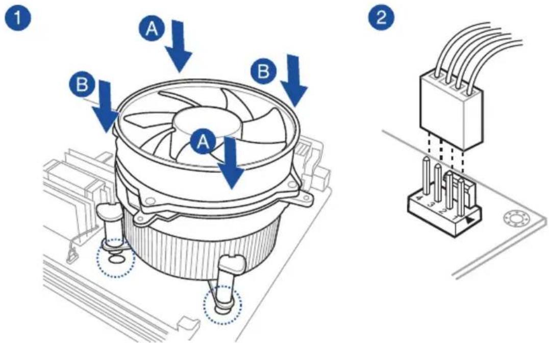 ASUS ROG Strix B365-G Gaming - Pour installer le ventilateur du processeur - 1