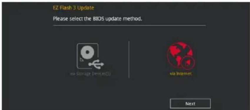 ASUS ROG Strix B365-G Gaming - Pour mettre a jour le BIOS par Internet : - 1