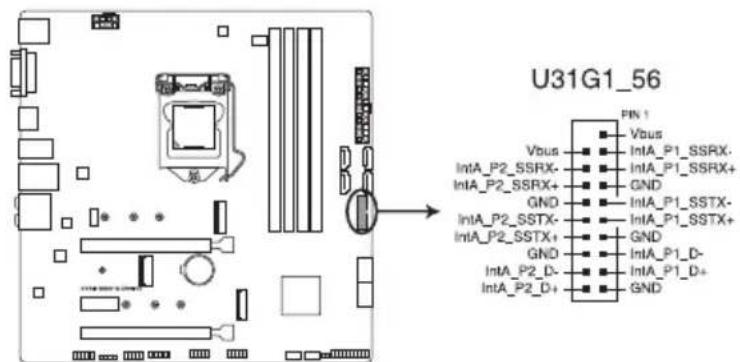 ASUS ROG Strix B365-G Gaming - Connecteur USB 3.1 Gen 1 - 1