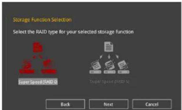 ASUS ROG Strix B365-G Gaming - Création d'un volume RAID - 6