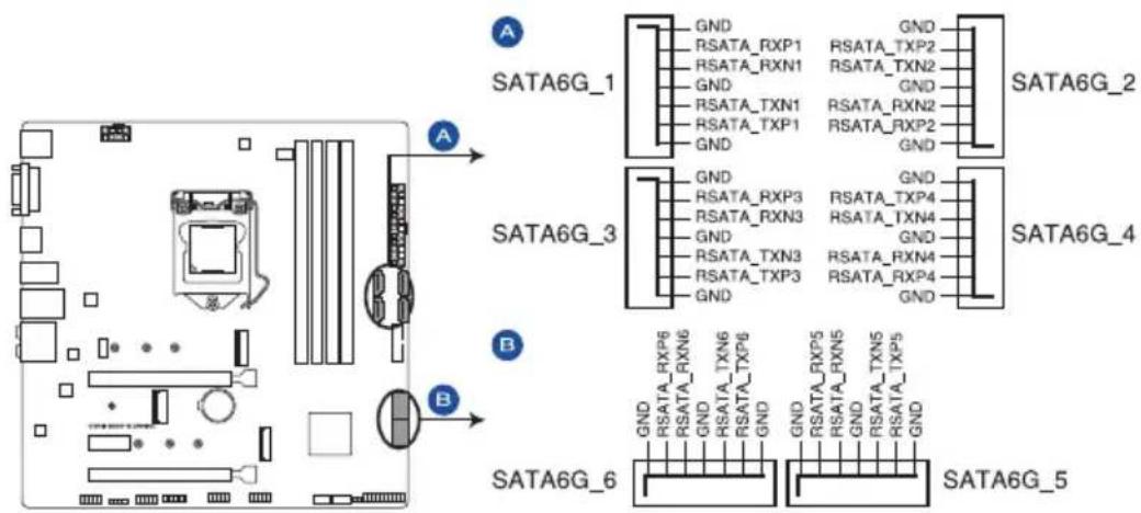 ASUS ROG Strix B365-G Gaming - Connecteur Serial ATA 6.0 Gb/s - 1