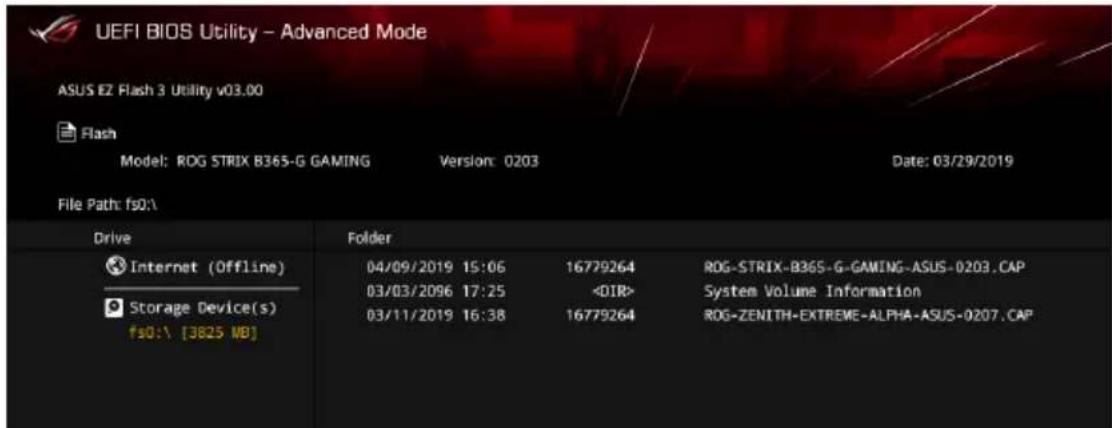 ASUS ROG Strix B365-G Gaming - Pour mettre a jour le BIOS par USB : - 2