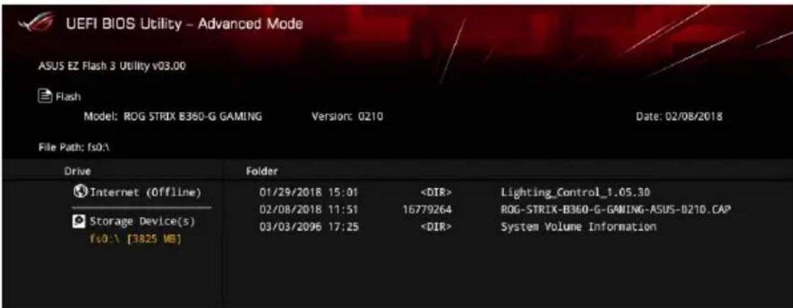 ASUS ROG Strix B360-G Gaming - Pour mettre à jour le BIOS par USB : - 2