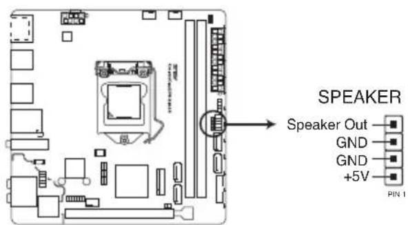 ASUS ROG Strix B250-I Gaming - Connecteur haut-parleur d'alerte système (4-pin SPEAKER) - 1