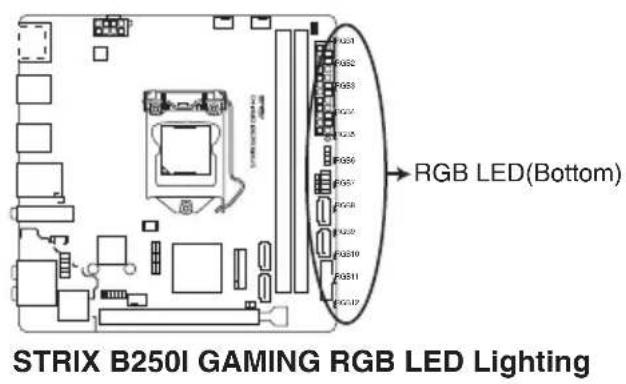 STRIX B250I GAMING RGB LED Lighting RGB LED(Bottom)
