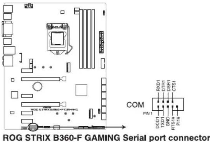 ASUS ROG STRIX B360-F Gaming - Connecteur COM (10-1 pin COM) - 1