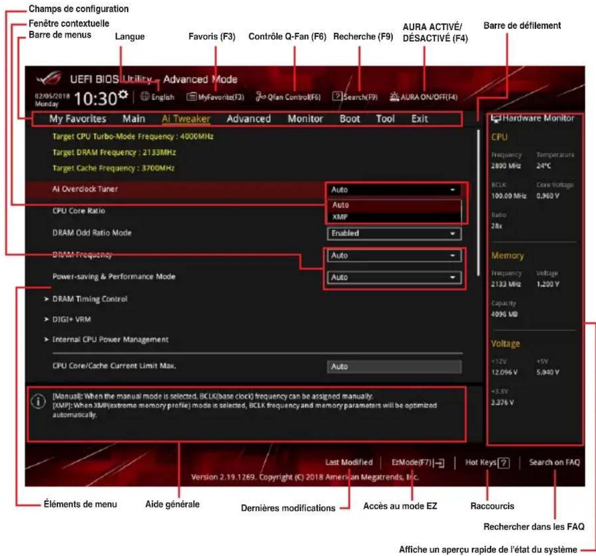 ASUS ROG STRIX B360-F Gaming - Advanced mode (mode avancé) - 2