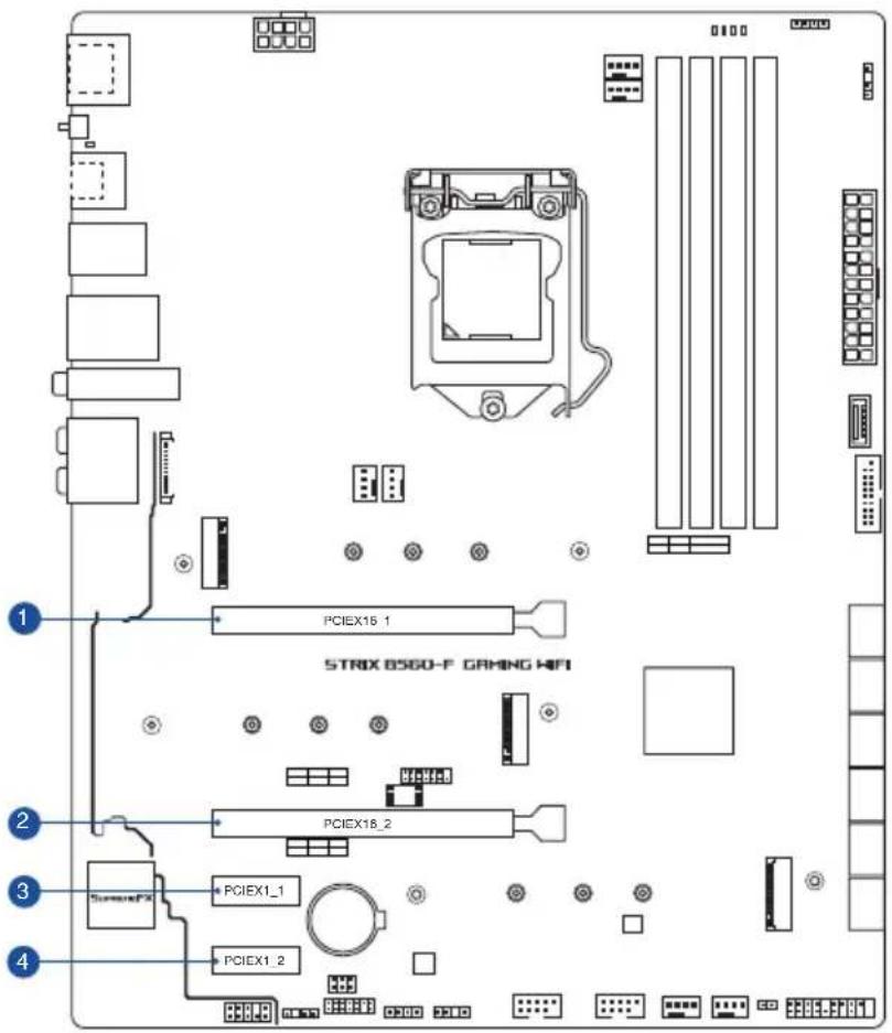 PCIEX15_1 STRIX 8560-F GAMING WIFI PCIEX18_2 PCIEX1_1 PCIEX1_2