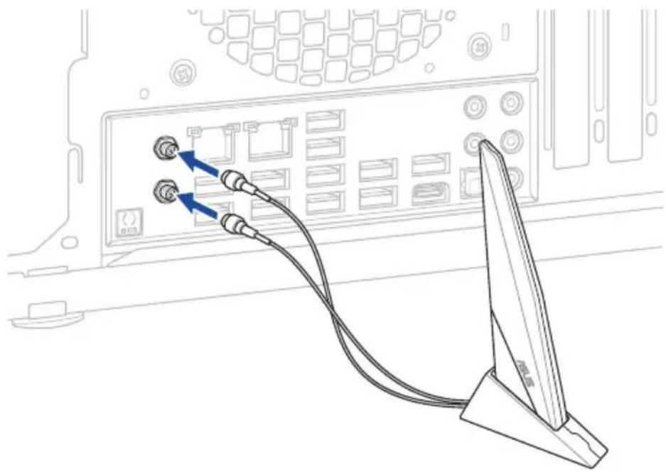 ASUS ROG Strix B560-F Gaming WIFI - Installer l'antenne wi-fi amovible ASUS - 1