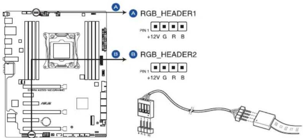A RGB_HEADER1 PIN 1 +12V G R B B RGB_HEADER2 PIN 1 +12V G R B C:\WINDOWS\XEORING USB