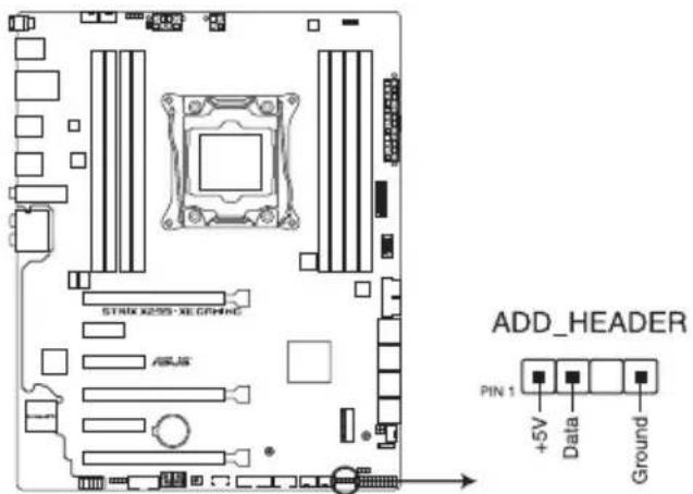 STRIK X255-XE GRMNC ADD_HEADER PIN 1 +5V Data Ground