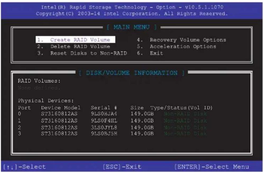 ASUS ROG Strix X299-XE Gaming - Utilitaire intel® rapid storage technology option ROM - 1