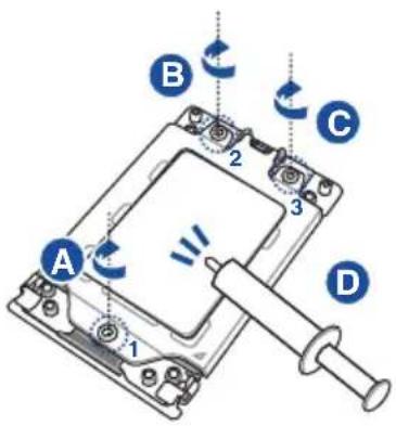 A 1 2 3 B C D