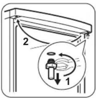 ZANUSSI ZRG716SW - Réversibilité de la porte - 2