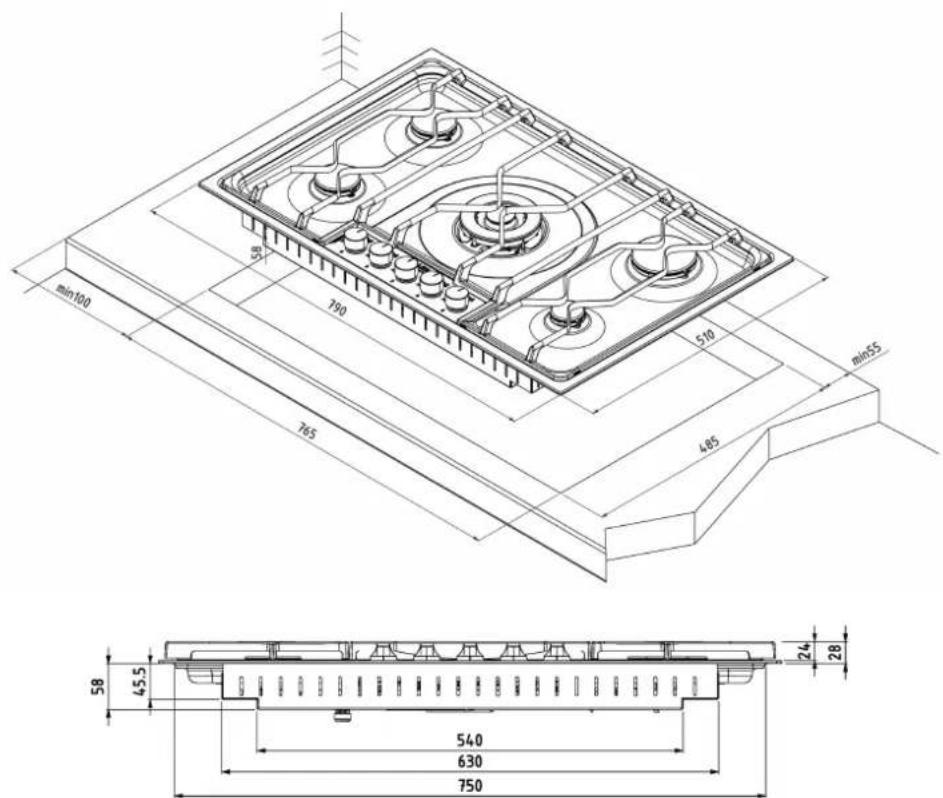 AEG HG855420NM - 2