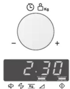 ZANUSSI ZNC12W - Temps de cuisson Poids ou volume - 1