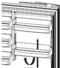 AEG RCB76211TX - Adjustable door shelf (In some models) - 1