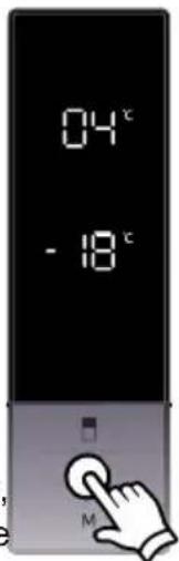 AEG RCB76211TX - Freezer temperature settings - 2