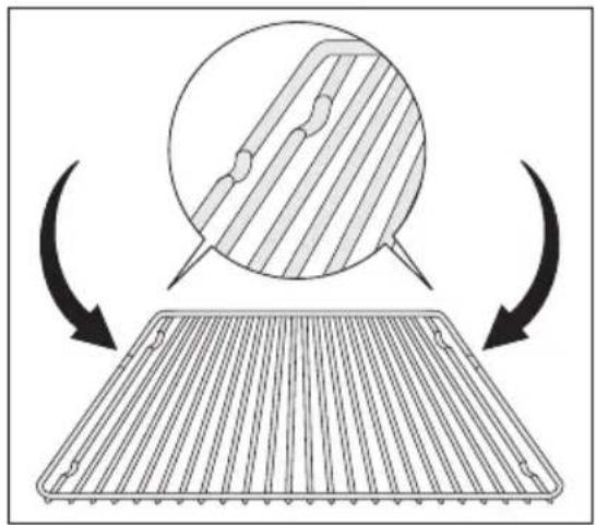 AEG E9871-5 - Installation de la grille : - 1
