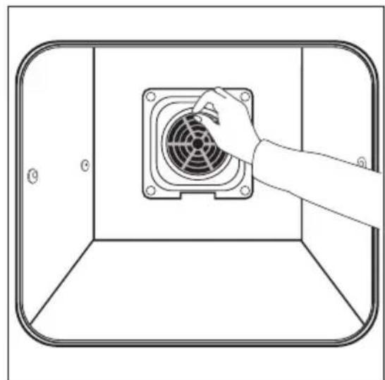 AEG E9871-5 - Insérer le filtre à graisse - 1
