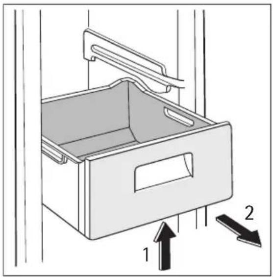 AEG AGN2451 - Removal of freezing baskets from the freezer - 1