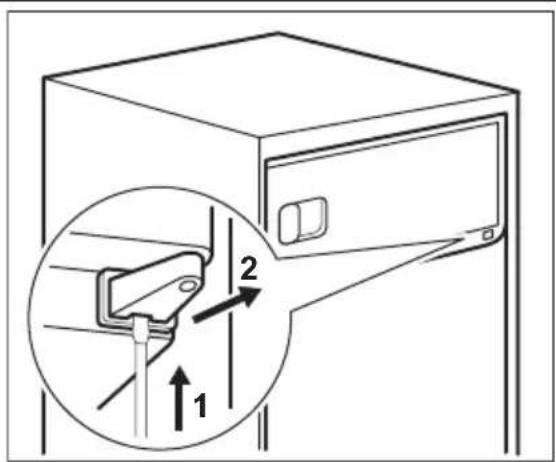 AEG AIK3021R - Réversibilité de la porte du congélateur - 1