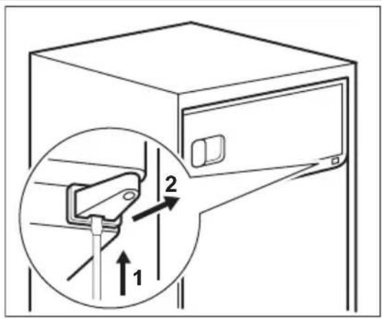 AEG AIK3021R - Reversibility of the freezer door - 1