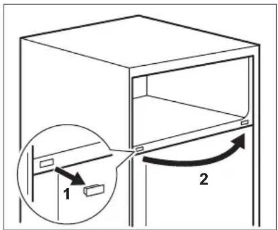 AEG AIK3021R - Reversibility of the freezer door - 3