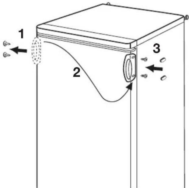 Novamatic KS 228.4-IB - Réversibilité de la porte - 8