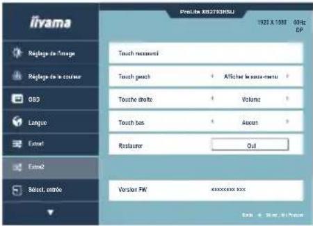 IIYAMA ProLite XB2793QSU - Raccourci - 10