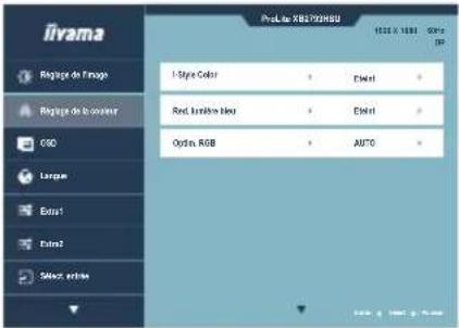 IIYAMA ProLite XB2793QSU - Raccourci - 2