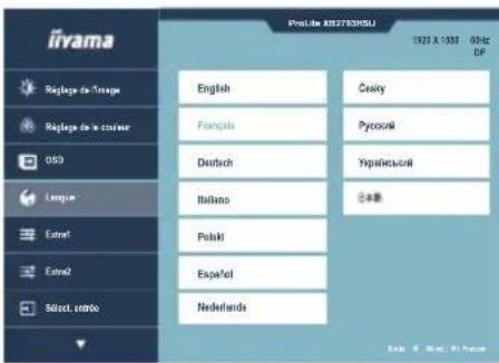 IIYAMA ProLite XB2793QSU - Raccourci - 8