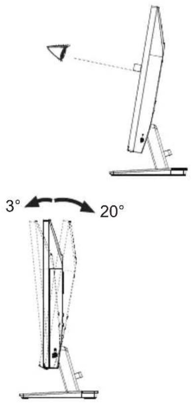 IIYAMA ProLite XB2793QSU - Ajustement de la hauteur et l'angle de VISION : ProLite XB2493HSU / ProLite XB2793HSU / ProLite XB2793QSU - 3
