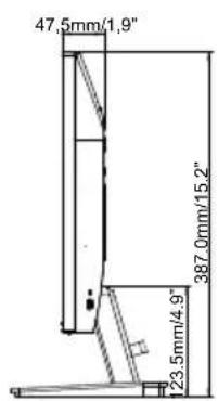 IIYAMA ProLite XB2793QSU - Dimensions : ProLite X2493HSU - 2