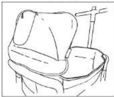 BabyGO Cozy Rider - Om de stof van de kinderwagen te verwijderen: - 2
