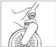 BabyGO Cozy Rider - VOORWIELEN - 1