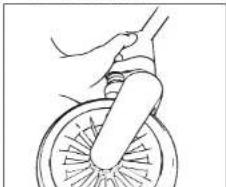 BabyGO Cozy Rider - FRONT WHEELS - 2