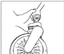 BabyGO Cozy Rider - ROUES AVANT - 1